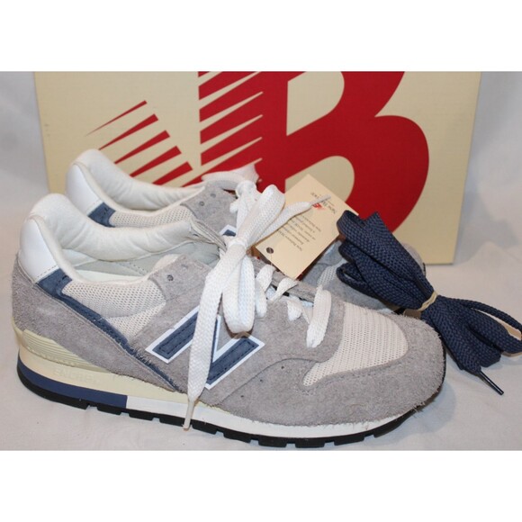 $189 NIB New Balance Gender Inclusive 996 Sneakers Women’s GRAY BLUE NIB - Picture 1 of 7